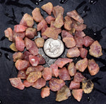 LOT 60 grams GEM RED RHODOCHROSITE ROUGH ORTIZ PERU MINERAL SPECIMEN RB550
