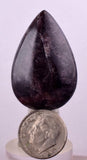 65cts GEM AXINITE PURPLE CABOCHON  PERU SUPER SHINY RARE MINERAL SPECIMEN BB248