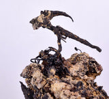 9.5cm NATIVE SILVER WIRES PERU UCHUCCHACUA MINE PYRITE PROUSTITE MANGANITE HB163