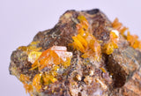 3.2cms GEM WULFENITE FLUORITE CRYSTALS ALAMO ARIZONA USA MINERAL SPECIMEN YB31