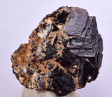 3.9cms  GEM GARNET STEPPED SPESSARTINE CRYSTALS PERU SHINY SHARP RARE GB53