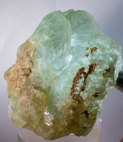 12cms GREEN FLUORITE CRYSTAL PERU PERU SHINY MINERAL SPECIMEN KB59