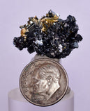 2.5cms GOLDEN RUTILE HEMATITE SPRAY NEEDLES CRYSTALS TITANIUM BAHIA BRAZIL  XB19