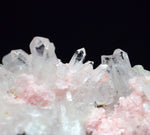 3.8cms RHODOCHROSITE QUARTZ GALENA PERU PINK CRYSTALS MINERAL RB198
