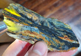 70 grams GEM BLUE OPAL PERU SLAB SCENIC SEASCAPE MINERAL SPECIMEN OB108