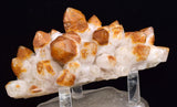 11cms STALACTITE QUARTZ HEMATOID GOETHITE LIMONITE PERU MINERAL SPECIMEN QB83