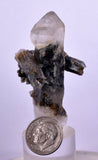 5.8cms GEM QUARTZ SCEPTER NATURAL CHLORITE INCLUDED PHANTOM CRYSTAL PERU  QB27