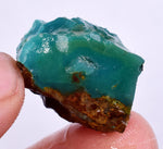8.6grs GEM SILICA CHRYSOCOLLA LILY MINE PERU CHALCEDONY QUARTZ BLUE ROUGH SB144