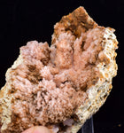 9.9cms ROSE DRUZY QUARTZ BRIGHT CRYSTALS CATHEDRAL BOTRYOIDAL PERU NEW FIND QB41