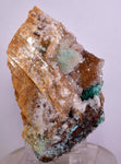 9.8cms DRUZY CHRYSOCOLLA MALACHITE QUARTZ LILY MINE PERU COPPER MINERAL DB54