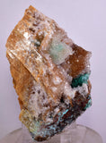9.8cms DRUZY CHRYSOCOLLA MALACHITE QUARTZ LILY MINE PERU COPPER MINERAL DB54