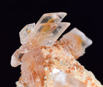 5.5cms LIMONITE IN SELENITE CRYSTAL COLLECTOR PERU MINERAL SPECIMEN TB106