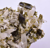 5cms PREMIUM EPIDOTE  QUARTZ CRYSTALS PERU AESTHETIC COLLECTOR CB139