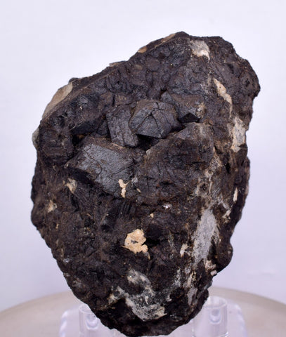 5.7cms ALABANDITE CRYSTALS PERU GEM UCHUCHACCUA MINE MINERAL SPECIMEN HB157