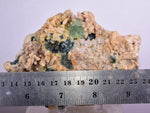 10.8cms GREEN FLUORITE PYRITE CRYSTAL PERU HUANZALA MINE SHINY NEW FIND KB33