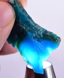 47cts ROYAL BLUE GEM SILICA CHRYSOCOLLA CHALCEDONY LILY MINE PERU ROUGH SB181