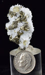 3.8cms APATITE QUARTZ PYRITE DICKITE SCHEELITE ? PERU HUANZALA AB79