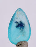 1.5ct GEM BLUE OPAL SCENIC CABOCHON PERU SEASCAPE PENDANT JEWELRY BB297