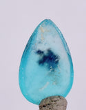 1.5ct GEM BLUE OPAL SCENIC CABOCHON PERU SEASCAPE PENDANT JEWELRY BB297
