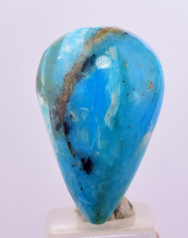 8.5cts GEM BLUE OPAL SCENIC CABOCHON PERU SEASCAPE PENDANT JEWELRY BB388