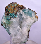 7.7cms DRUZY CHRYSOCOLLA QUARTZ LILY MINE PERU COPPER 2000 DISCOVERY DB61