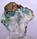 7.7cms DRUZY CHRYSOCOLLA QUARTZ LILY MINE PERU COPPER 2000 DISCOVERY DB61
