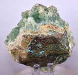 8.4cms ATACAMITE CALCITE DRUZY CHRYSOCOLLA MALACHITE LILY MINE PERU DB72
