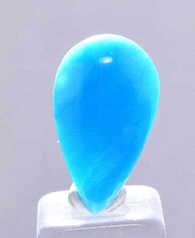 4cts GEM SILICA CHRYSOCOLLA CABOCHON LILY MINE PERU ROYAL BLUE COLOR  BB353