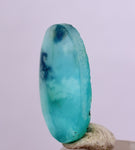 1.5ct GEM BLUE OPAL SCENIC CABOCHON PERU SEASCAPE PENDANT JEWELRY BB362