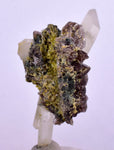5.1cms PREMIUM EPIDOTE QUARTZ AXINITE CRYSTALS PERU AESTHETIC COLLECTOR CB135