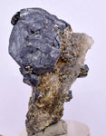 4.5cms GALENA QUARTZ PYRITE CRYSTAL CUBIC PERU MINERAL SPECIMEN  GB38