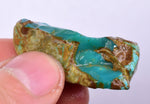 14grs GEM SILICA CHRYSOCOLLA LILY MINE PERU CHALCEDONY QUARTZ BLUE ROUGH SB141