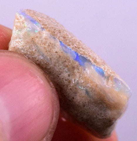 23 cts FIRE OPAL AUSTRALIA PRECIOUS BLUE FIRE OPAL COBBER MATRIX JEWELRY OB66