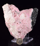 10cms RHODOCHROSITE QUARTZ CALCITE CRYSTALS JORDANITE (?) GALENA PERU RB662