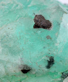 4.8cms GREEN FLUORITE CRYSTAL PERU HUANZALA PERU SHINY K79
