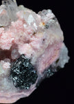3.8cms RHODOCHROSITE QUARTZ GALENA PERU PINK CRYSTALS MINERAL RB198