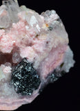 3.8cms RHODOCHROSITE QUARTZ GALENA PERU PINK CRYSTALS MINERAL RB198