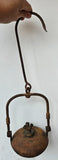 42cms LENTICULAR MINERS LAMP TUNNEL RARE LANTERN IRON CAST NB08