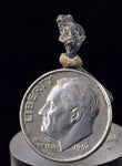 0.9cms NATIVE SILVER WIRE PERU UCHUCCHACUA MINE MINERAL SPECIMEN HB257