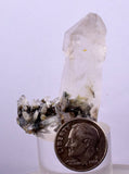 4.2cms GEM QUARTZ SCEPTER NATURAL CHLORITE INCLUDED PHANTOM CRYSTAL PERU  QB28
