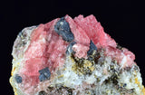 3.8cms RHODOCHROSITE GALENA PYRITE CHINA CRYSTAL RHOMBOHEDRAL MINIATURE RB659
