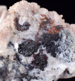 3.7cms PROUSTITE RED RUBY SILVER  MANGANO CALCITE PERU UCHUCCHACUA MINE HB267