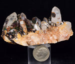 7.7cm HEMATOID QUARTZ  GOETHITE IRIDESCENT MINERAL SPECIMEN PERU COLLECTOR QB115