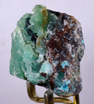 5.1cms DRUZY CHRYSOCOLLA QUARTZ LILY MINE PERU COPPER 2000 DISCOVERY DB09