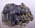 9.8cms GALENA QUARTZ PYRITE CRYSTAL CUBIC PERU MINERAL SPECIMEN  GB18
