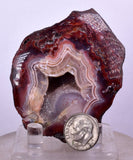 6.6cms GEM AGATE POLISHED DRUZY NATURAL PERU MULTI COLOR GEMSTONE JEWELRY AB118