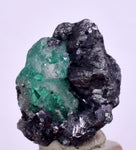 2.3cms GEOCRONITE GREEN FLUORITE CRYSTAL PERU MILPO ATACOCHA PERU SHINY KB35