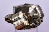 4.2cms PYRITE STRIATED PERU SHINY CRYSTALS MINERAL SPECIMEN COLLECTOR MB86