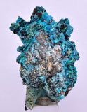 4.3cms QUARTZ CHRYSOCOLLA TENTADORA MINE PERU GRAPE BOTRYOIDAL CRYSTAL CB153