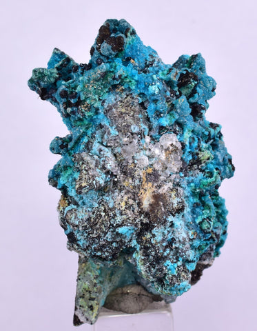 4.3cms QUARTZ CHRYSOCOLLA TENTADORA MINE PERU GRAPE BOTRYOIDAL CRYSTAL CB153